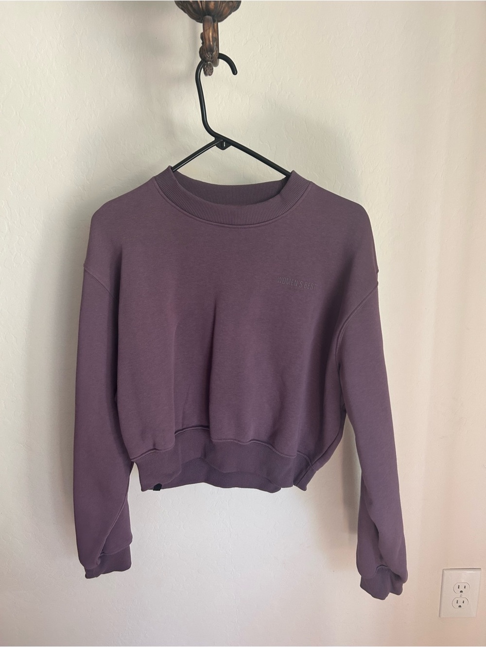 Women's Best Cropped Crewneck Sweatshirt and straight leg sweatpants set
